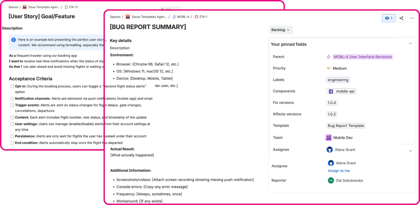 Issue Templates Agent