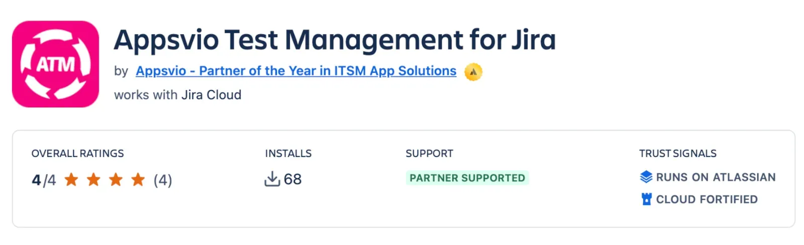 Appsvio Test Management on Atlassian Marketplace