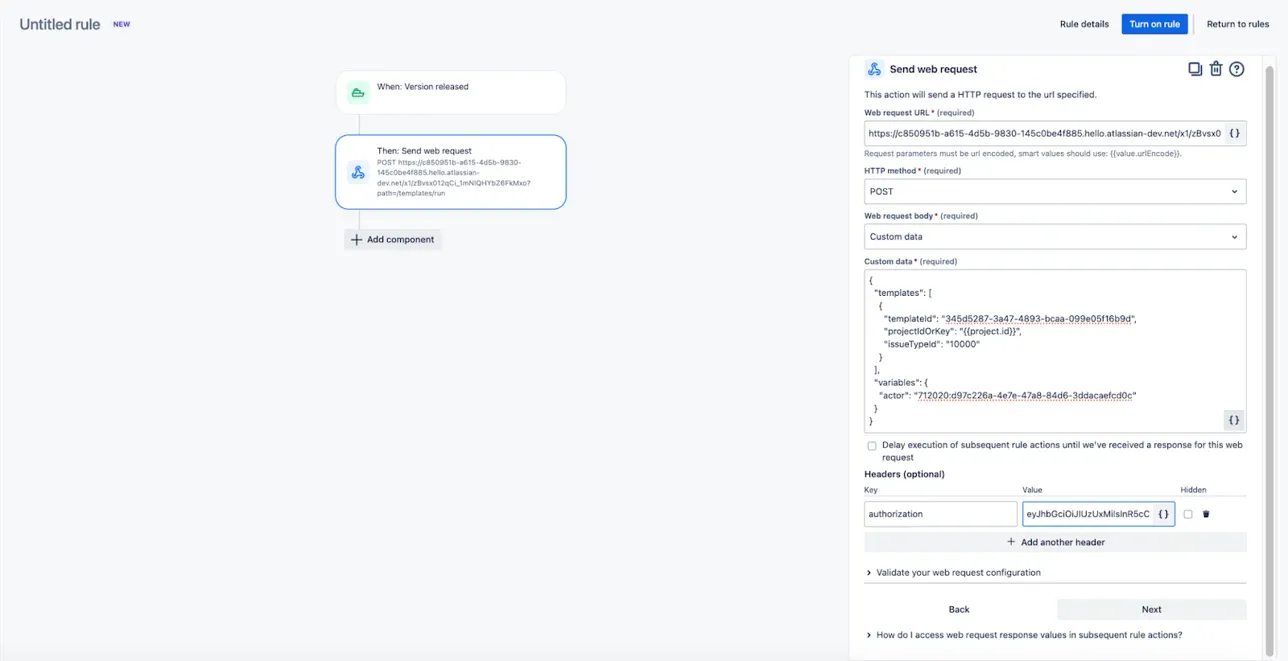 Issue Templates and API Token