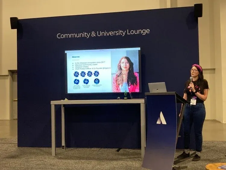 Kate and presentation about Jira Service Management