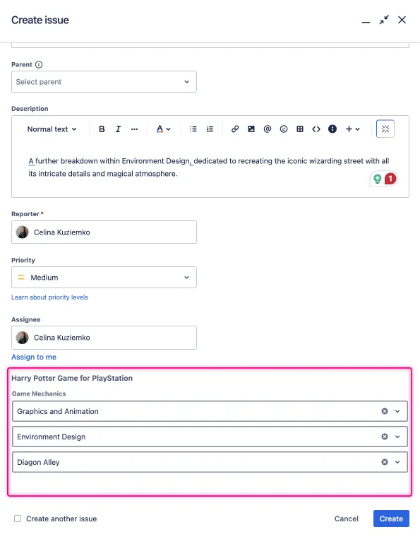 Multilevel Select Custom Field