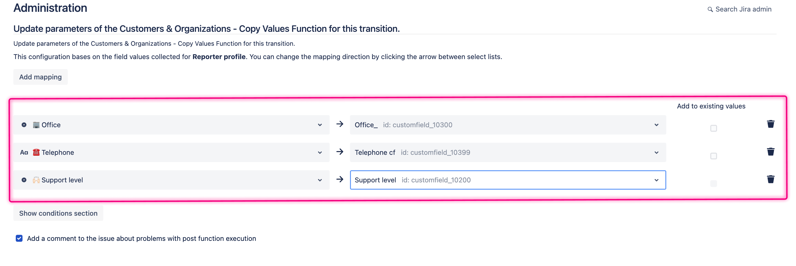 Copy Values Function 