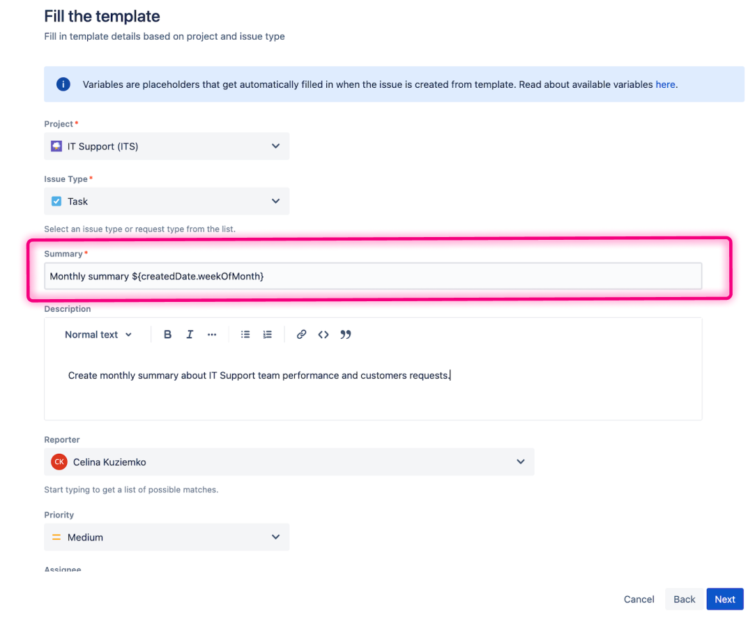 Issue Scheduler - plan future Jira tasks