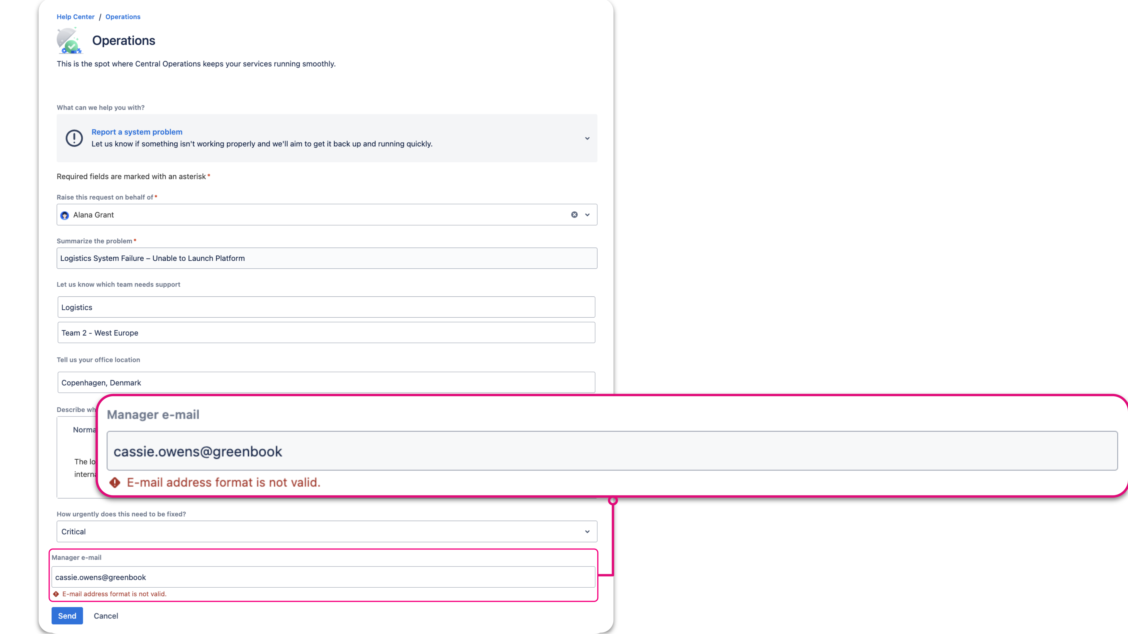 Regex custom field with email mask