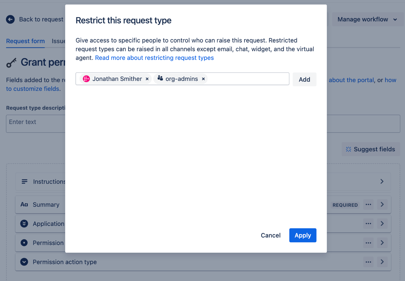 request permission